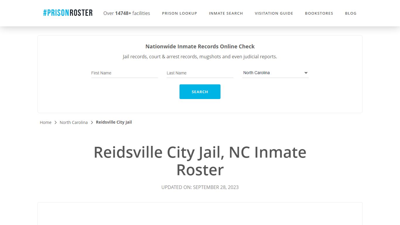 Reidsville City Jail, NC Inmate Roster - Prisonroster
